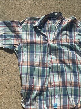 Ralph Lauren Men's Plaid Button-Down Shirt - Multi Green